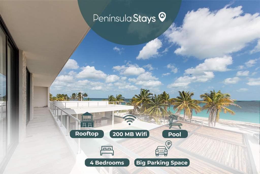 Beachfront Coco Modern Designer House By Peninsula Stays San Crisanto Eksteriør bilde